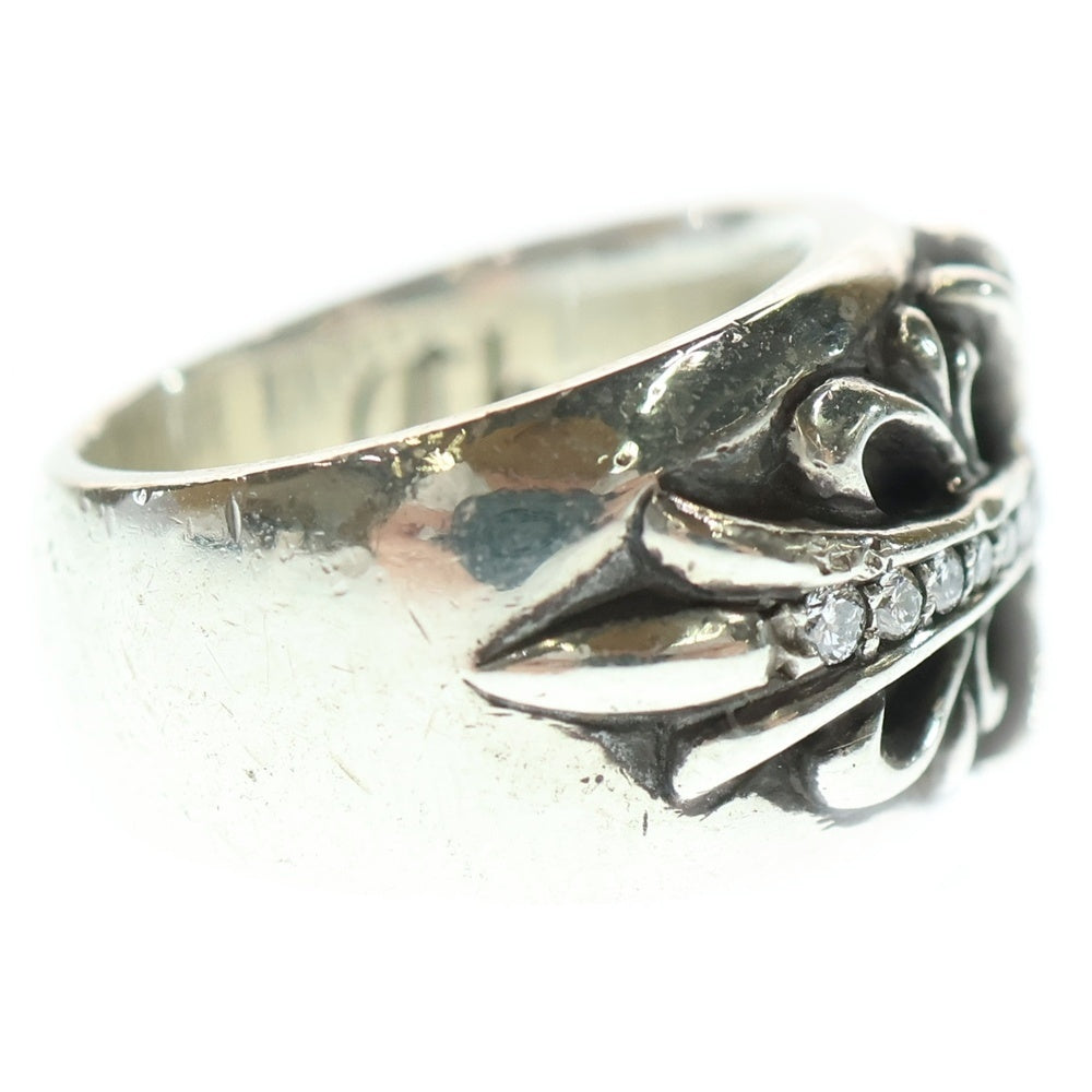 CHROME HEARTS(クロムハーツ) FLRL CRS P DMND フローラルクロス PAVEダイヤ リング シルバー