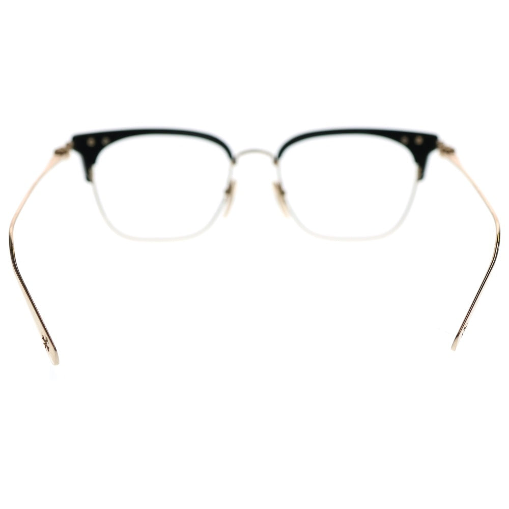 CHROME HEARTS(クロムハーツ) SLUNTRADICTION HALF RIM CH ハーフリムラウンド 眼鏡 メガネ ブラック/ゴールド