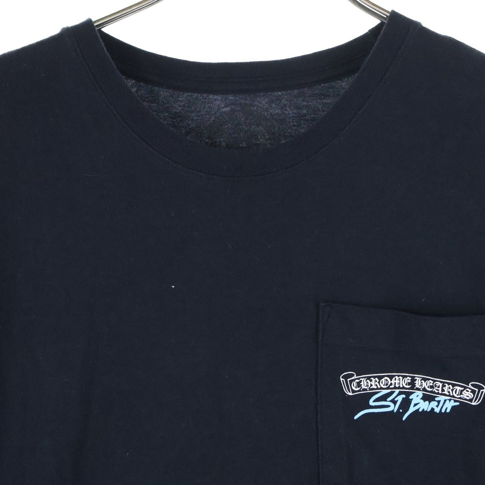 CHROME HEARTS(クロムハーツ) St. Barth Limited Back Scroll Logo Tee 半袖Tシャツ カットソー ブラック