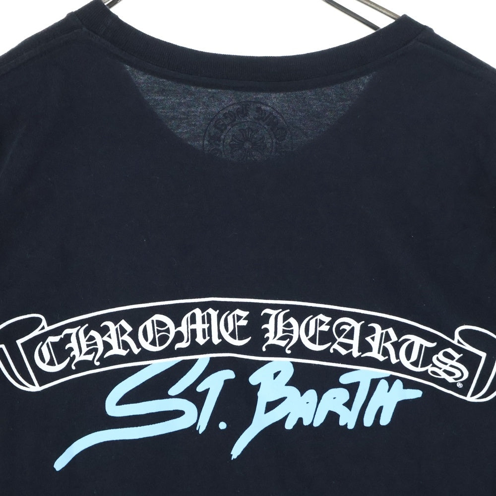 CHROME HEARTS(クロムハーツ) St. Barth Limited Back Scroll Logo Tee 半袖Tシャツ カットソー ブラック