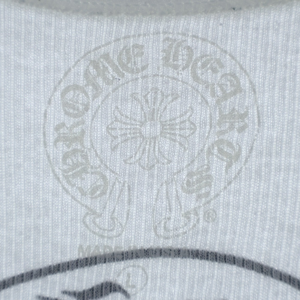 CHROME HEARTS(クロムハーツ) ホースシュープリント リブタンクトップ ノースリーブカットソー ホワイト