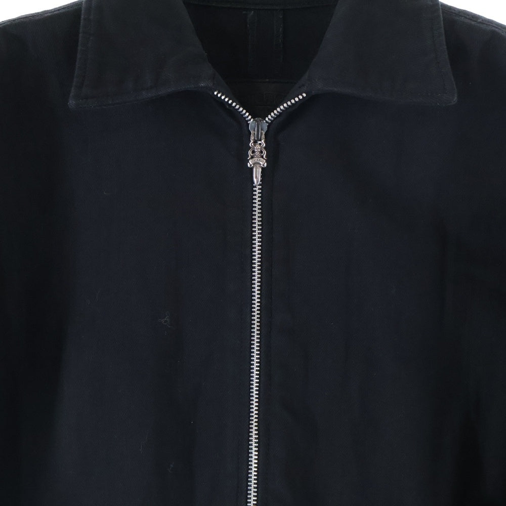 CHROME HEARTS(クロムハーツ) ダガージップ バックフレアニー デニムジャケット ブラック