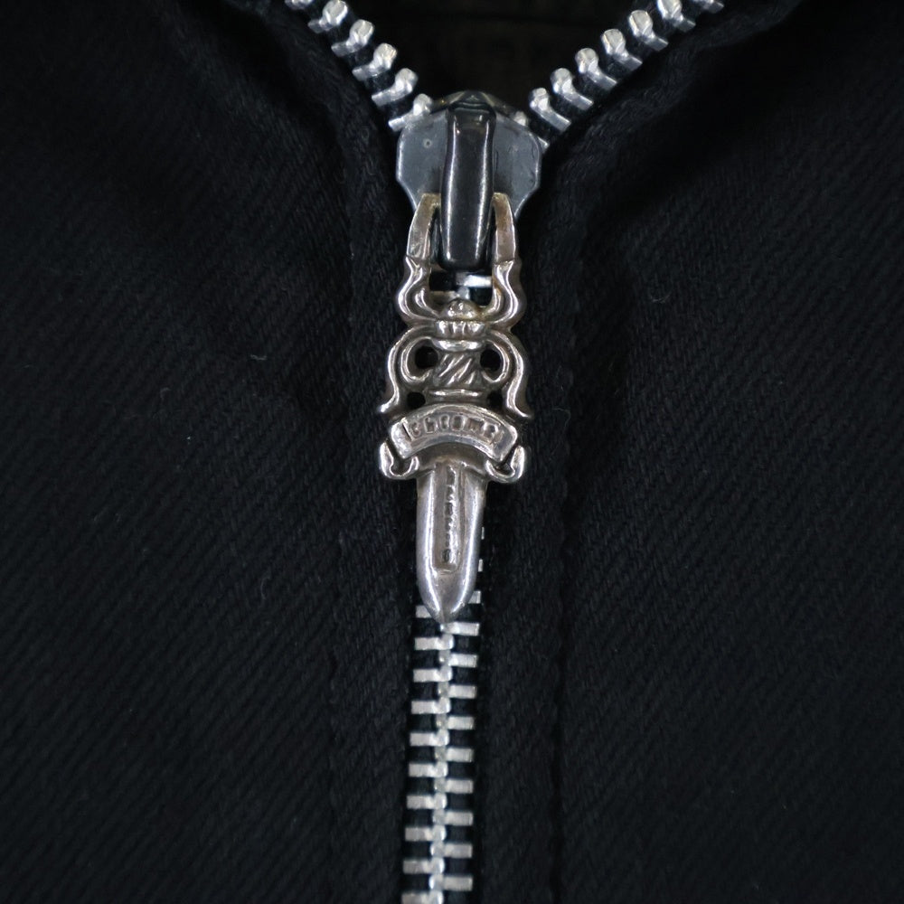 CHROME HEARTS(クロムハーツ) ダガージップ バックフレアニー デニムジャケット ブラック