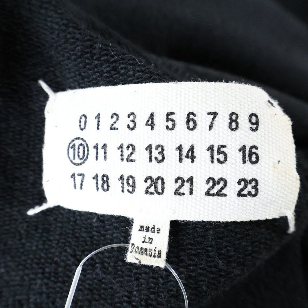 Maison Margiela(メゾンマルジェラ) 22SS プルオーバー ロゴ刺繍 スウェットパーカー ブラック S50GU0167 S25503