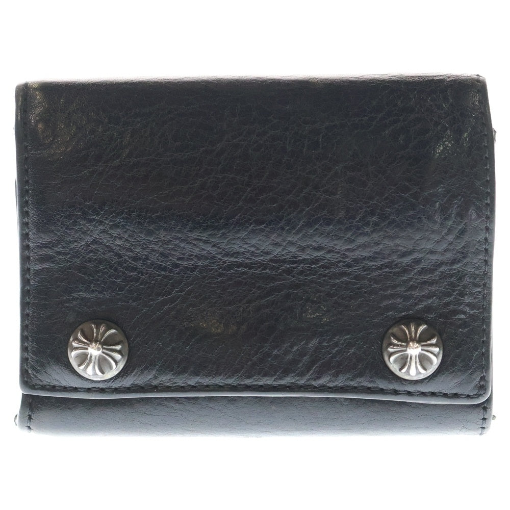 クロムハーツ　3fold 3フォールド　三つ折り　財布　ウォレット クロムハーツ CHROME HEARTS 3フォールド 三つ折り財布 レザー クロム