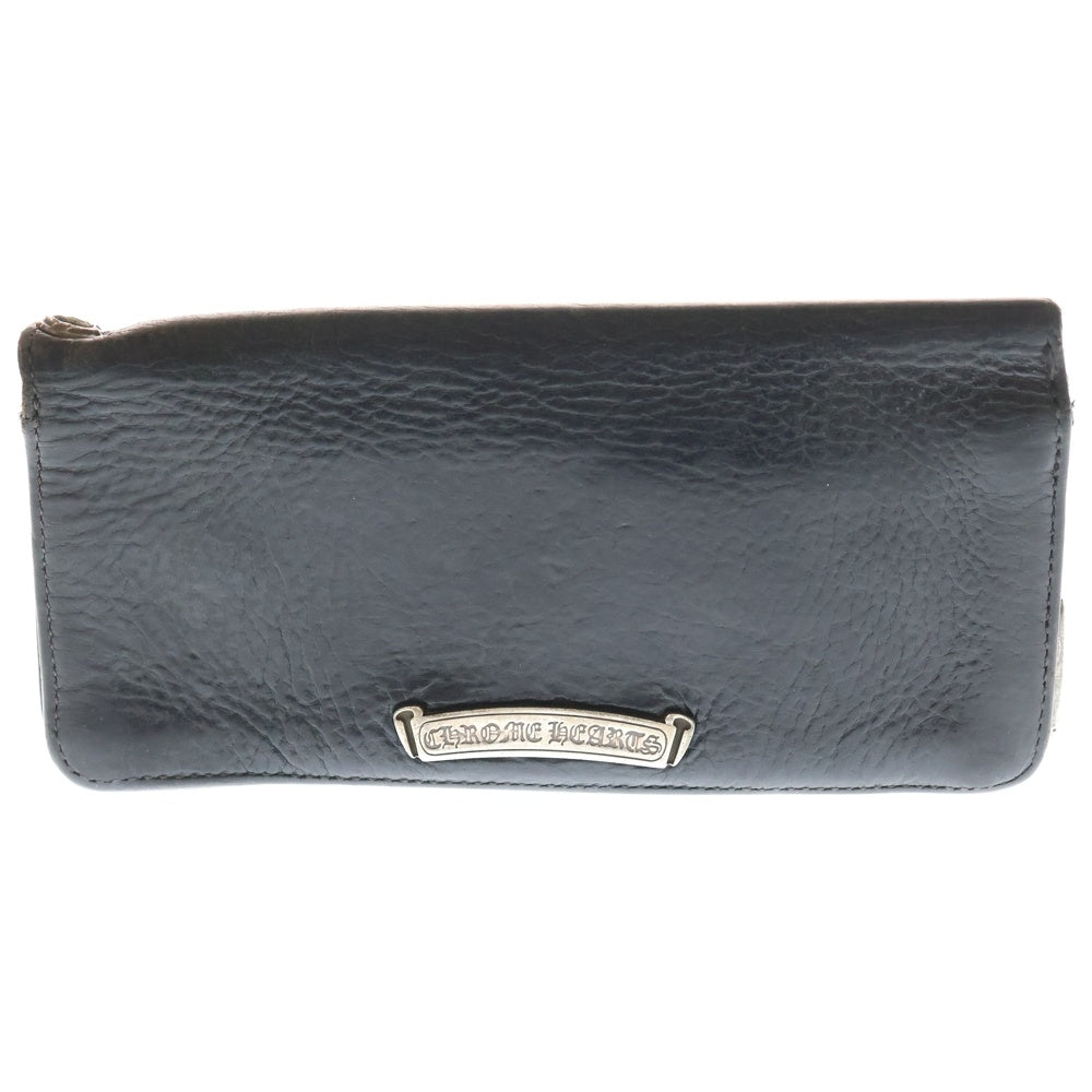 CHROME HEARTS(クロムハーツ) LNG SNGL FLD TIPS シングルフォールド レザーウォレット 財布 ブラック BCA380