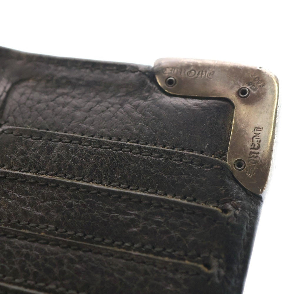 CHROME HEARTS(クロムハーツ) LNG SNGL FLD TIPS シングルフォールド レザーウォレット 財布 ブラック BCA380