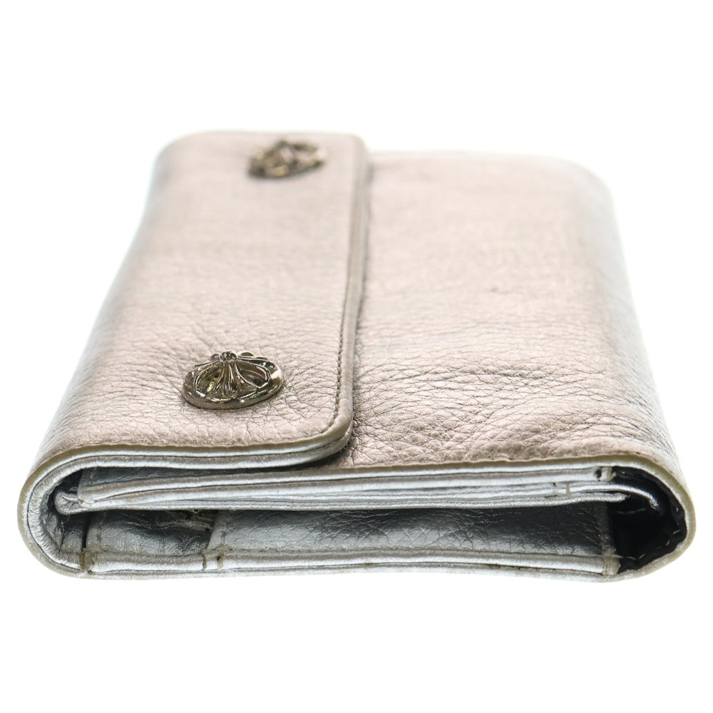 CHROME HEARTS(クロムハーツ) WAVE ウェーブ レザーウォレット 財布 シルバー