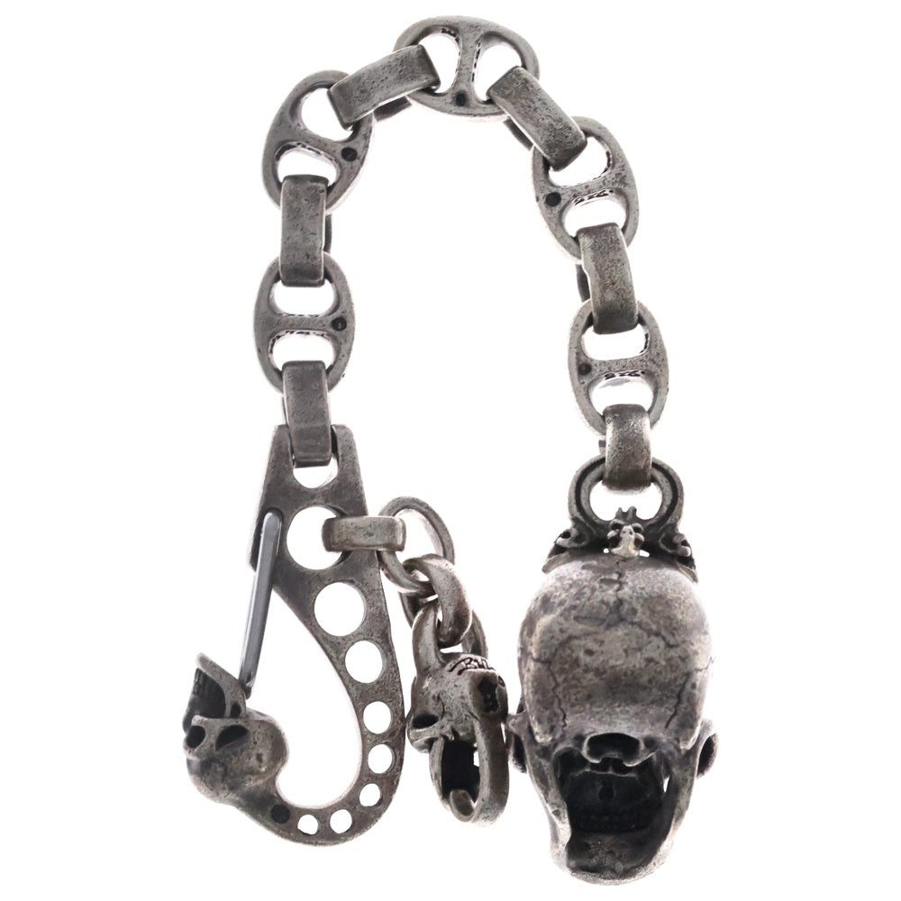 Bill Wall Leather/BWL(ビルウォールレザー) スカルクリップ スカルキーチェーン シルバー