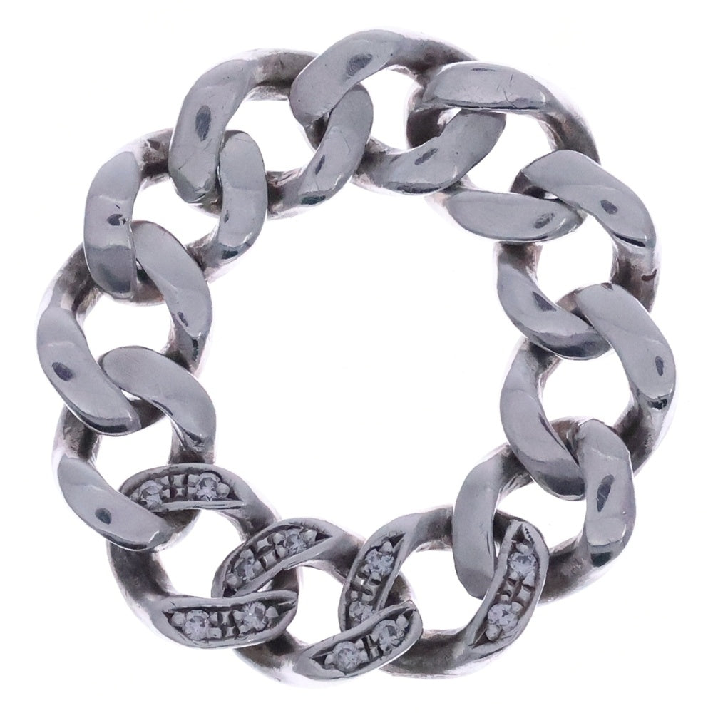 RATS(ラッツ) CHAIN RING SILVER WITH DIAMOND チェーンモチーフ リング シルバー