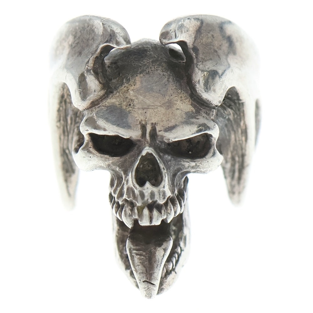 CRAZY PIG(クレイジーピッグ) LUCIFER SKULL RING ルシファー スカルリング シルバー
