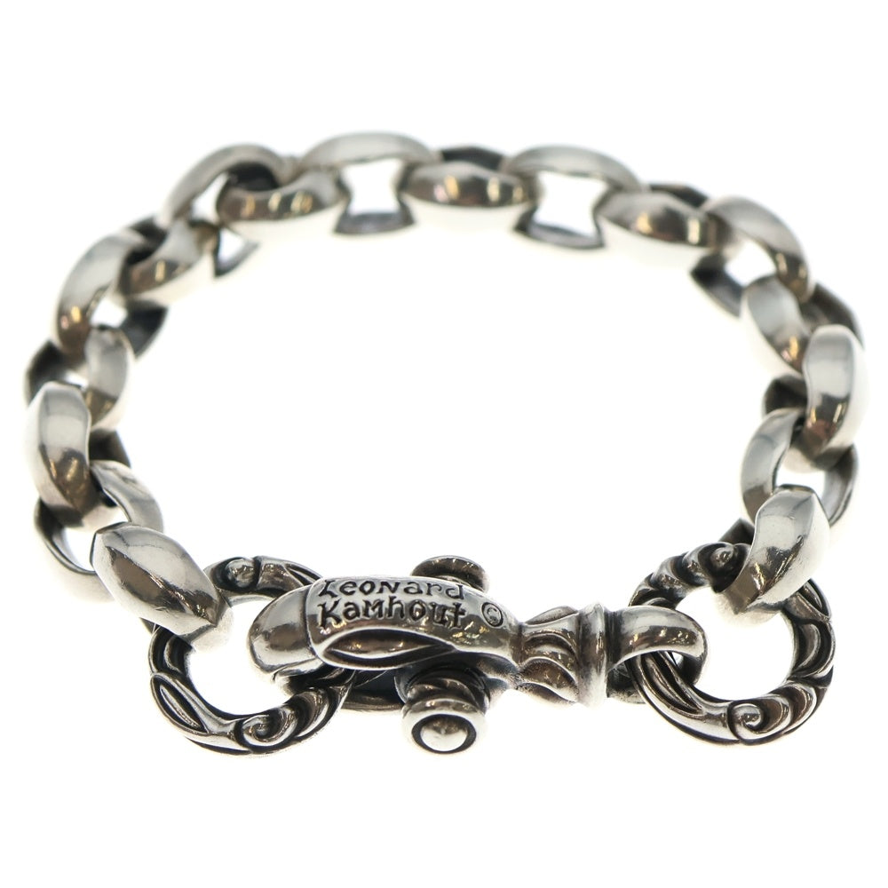 LEONARD KAMHOUT(レナードカムホート) クレーンサークル シルクリンクブレスレット シルバー