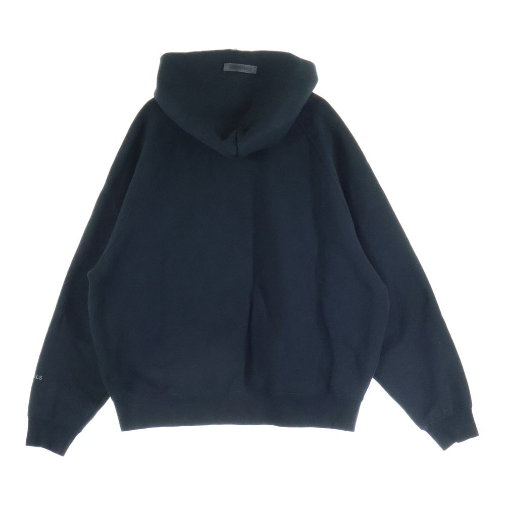 ESSENTIALS FEAR OF GOD(エッセンシャル フィアオブゴッド) フロントロゴプリント プルオーバーパーカー フーディー ブラック