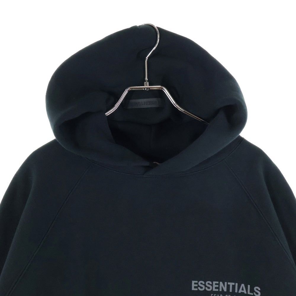 ESSENTIALS FEAR OF GOD(エッセンシャル フィアオブゴッド) フロントロゴプリント プルオーバーパーカー フーディー ブラック