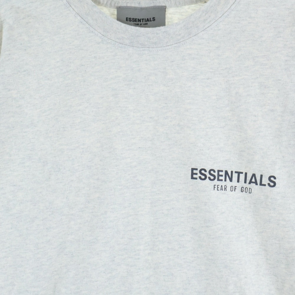 ESSENTIALS FEAR OF GOD(エッセンシャル フィアオブゴッド) Short-Sleeve Tee Light Heather Oatmeal ショート スリーブ ライト ヘザー オートミール ロゴプリント 半袖Tシャツ カットソー グレー