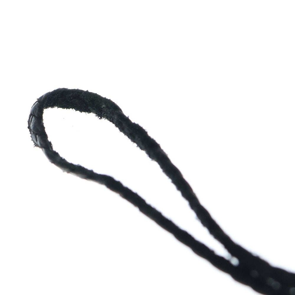 CHROME HEARTS(クロムハーツ) LEATHER BRAID SCROLL ネックレス レザーブレイドネックレス ブラック/シルバー BCA377