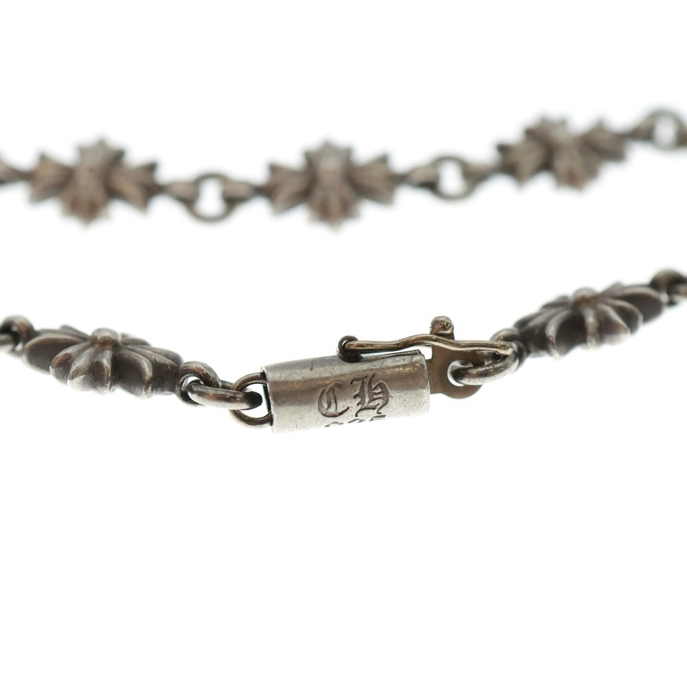 CHROME HEARTS(クロムハーツ) TINY E CH PLS F/CRS ファットクロス W/タイニーE CHプラスネックレスチェーン PAVEダイヤ シルバー BCA320
