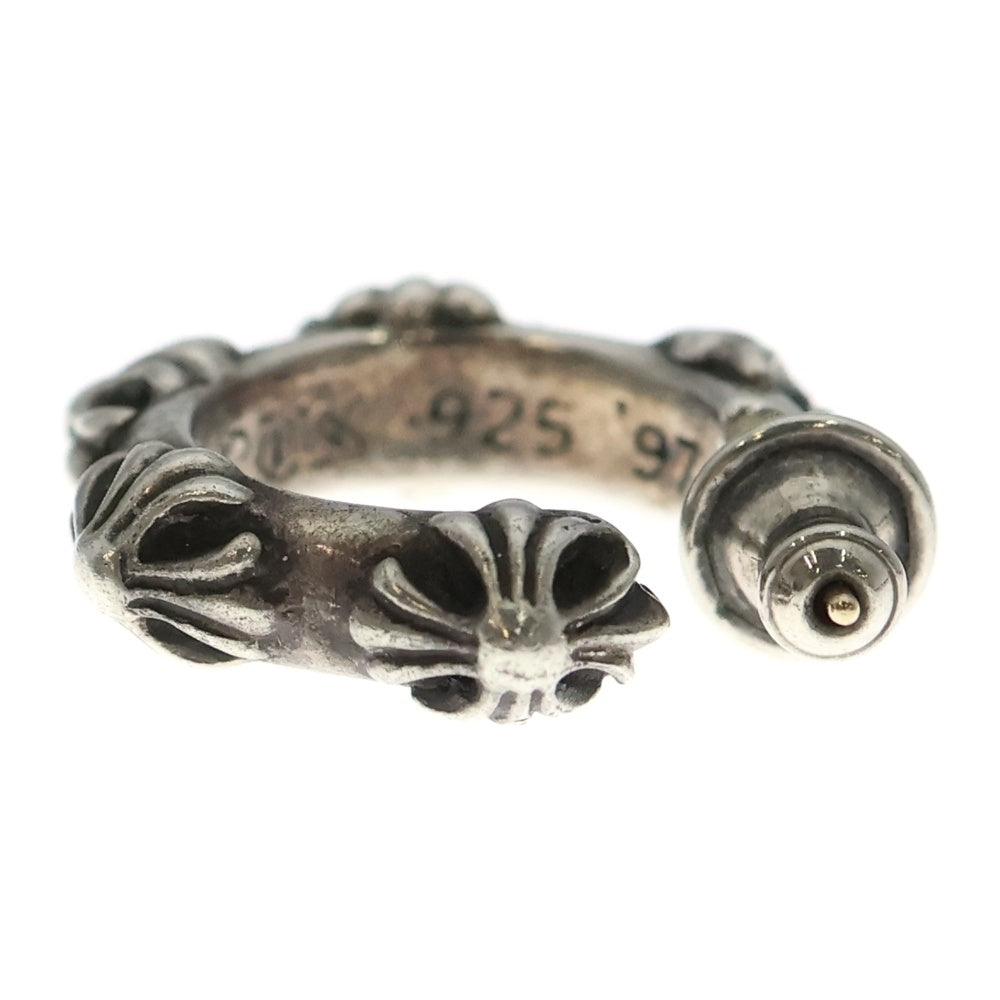 CHROME HEARTS(クロムハーツ) HOOP CROSS クロスバンド フープピアス シルバー BCA100