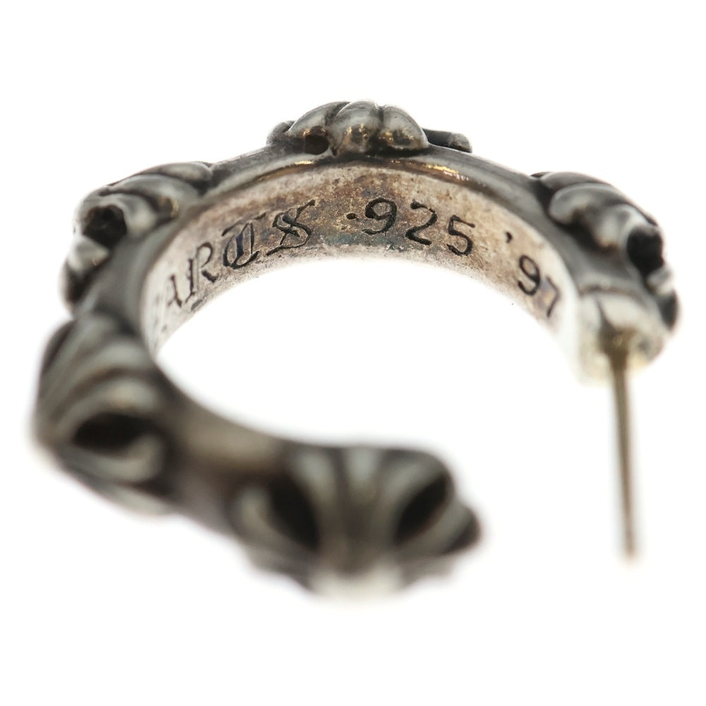 CHROME HEARTS(クロムハーツ) HOOP CROSS クロスバンド フープピアス シルバー BCA100