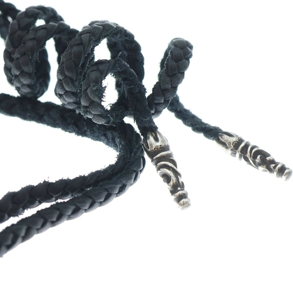 CHROME HEARTS(クロムハーツ) FOTI BUFORD フォティ ビュフォード ペンダントトップ LEATHER BRAID スクロールレザーブレード