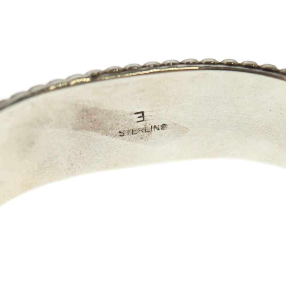 INDIAN JEWELRY(インディアンジュエリー) ナバホ族 ターコイズ バングル E刻印 シルバー