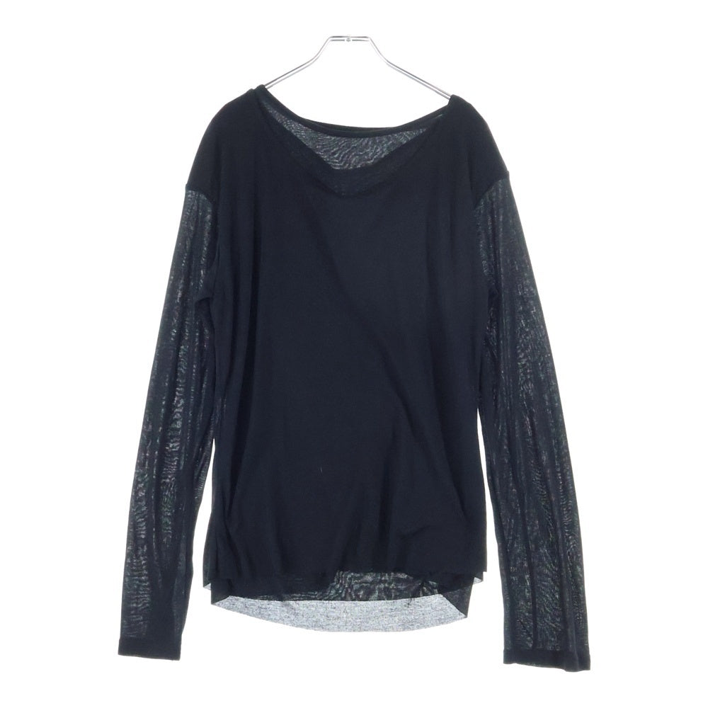 NO/FAITH STUDIOS(ノーフェイスストゥディオス) レイヤード 長袖Tシャツ カットソー ロンT ブラック V294 465-45