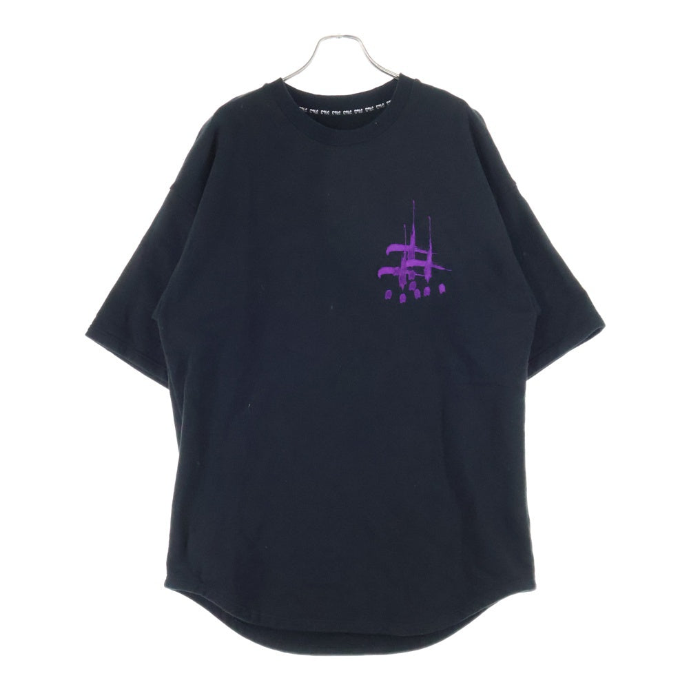 cvtvlist(カタリスト) Usual Tee ユージュアル スウェット 刺繍 Tシャツ 半袖カットソー ブラック 2301070301