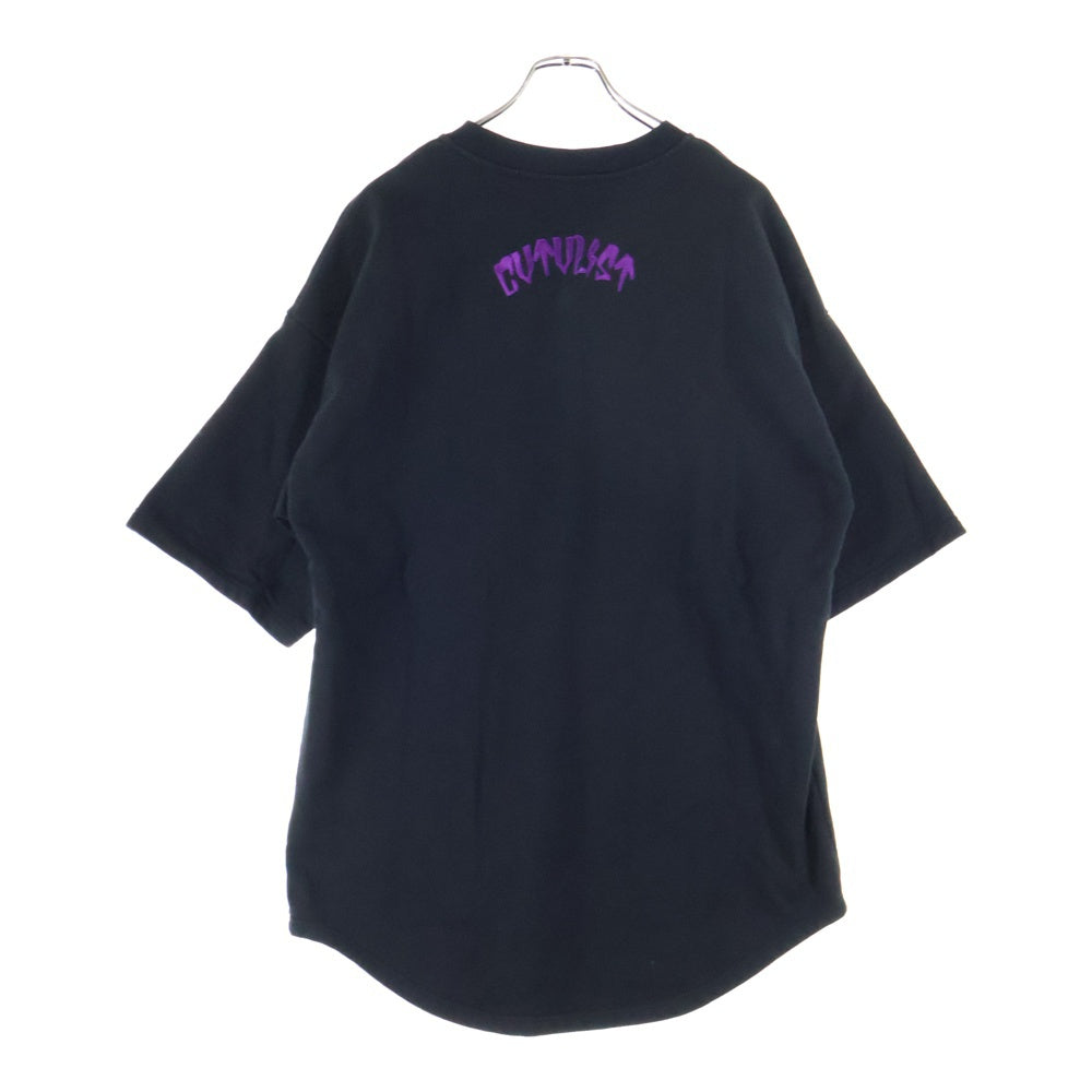 cvtvlist(カタリスト) Usual Tee ユージュアル スウェット 刺繍 Tシャツ 半袖カットソー ブラック 2301070301