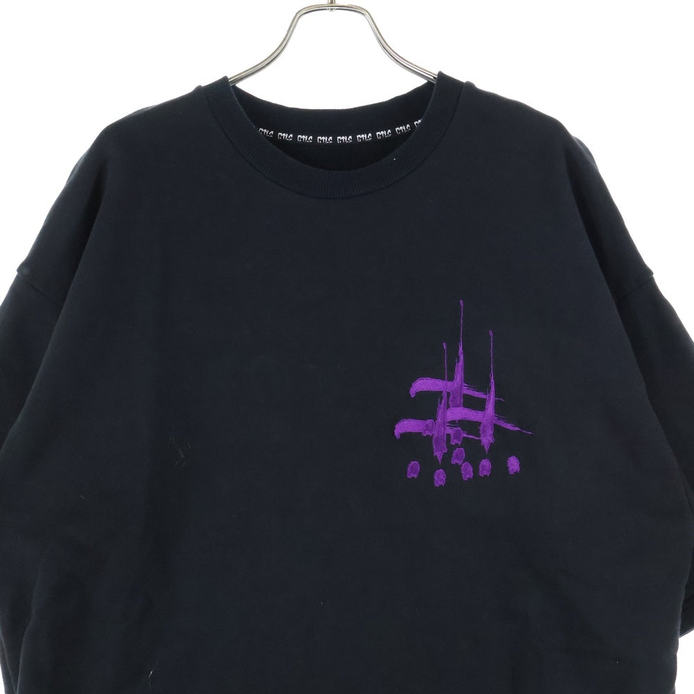 cvtvlist(カタリスト) Usual Tee ユージュアル スウェット 刺繍 Tシャツ 半袖カットソー ブラック 2301070301