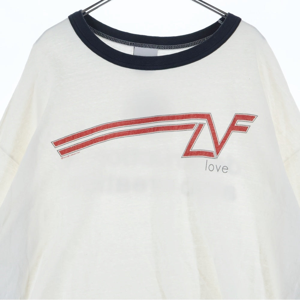 READY MADE(レディメイド) 24SS T-SHIRT RINGER プリント Tシャツ 半袖カットソー ホワイト RE-CO-WH-00-00-276
