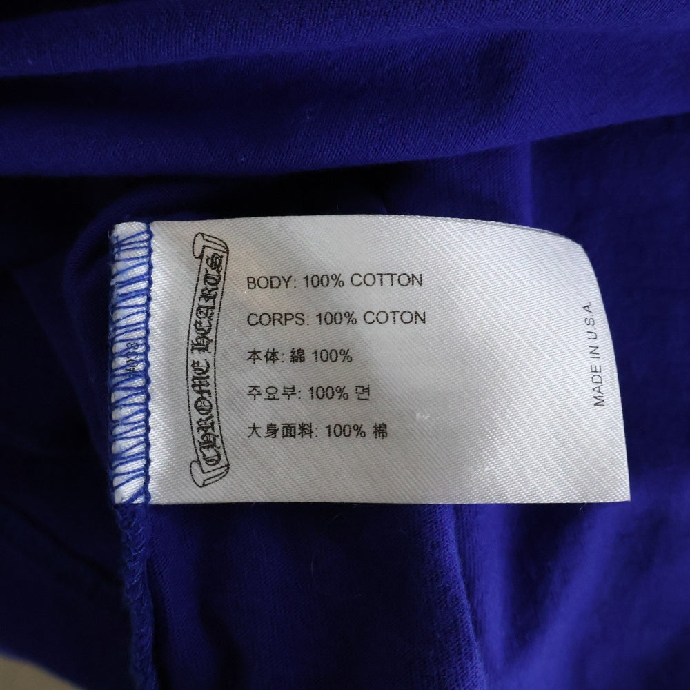 CHROME HEARTS(クロムハーツ) BLUE STAR LONG SLEEVE TEE バックスタープリントクルーネック長袖Tシャツ ブルー