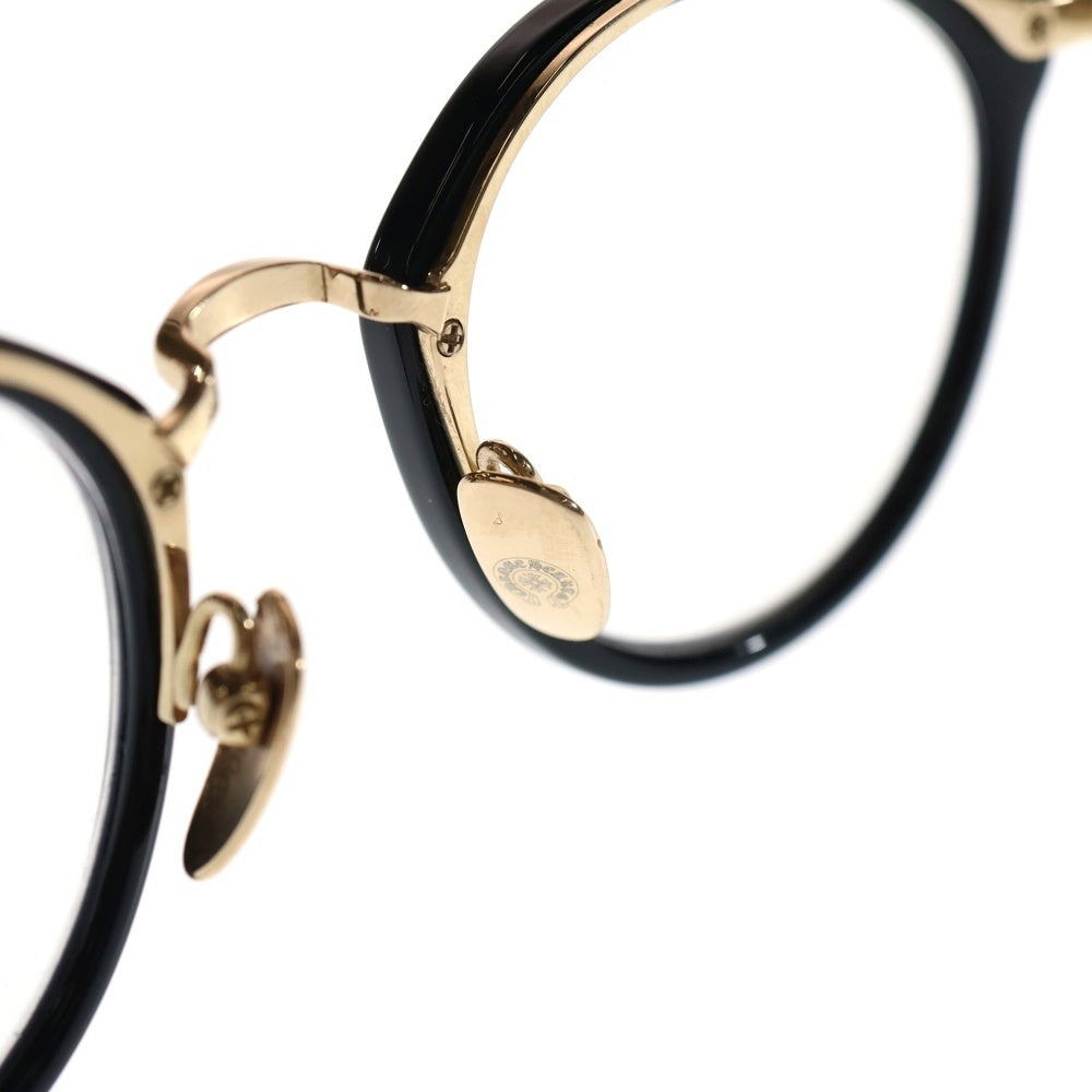 CHROME HEARTS(クロムハーツ) DIG BIG ディッグビッグ ボストンサングラス メガネ ブラック/ゴールド