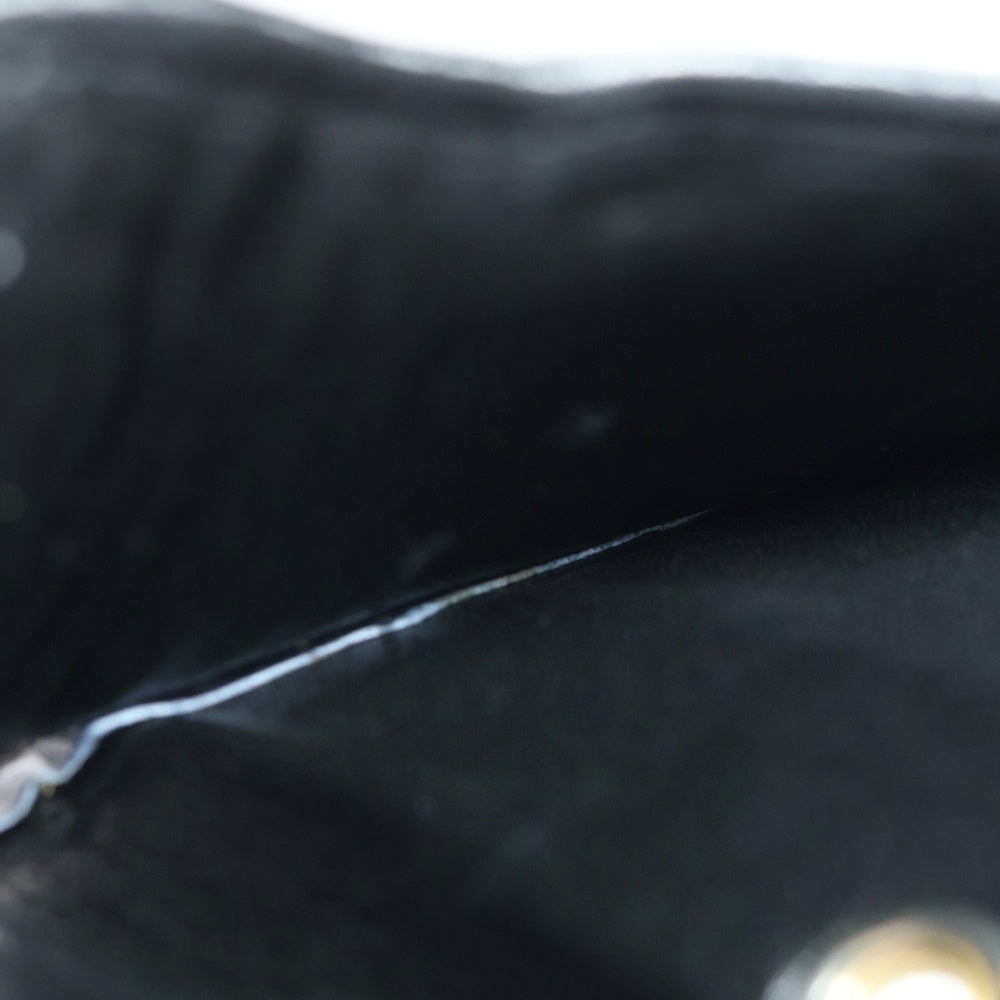 Bill Wall Leather/BWL(ビルウォールレザー) スカルコンチョボタン アリゲーター ウォレット 2つ折り財布 ネイビー