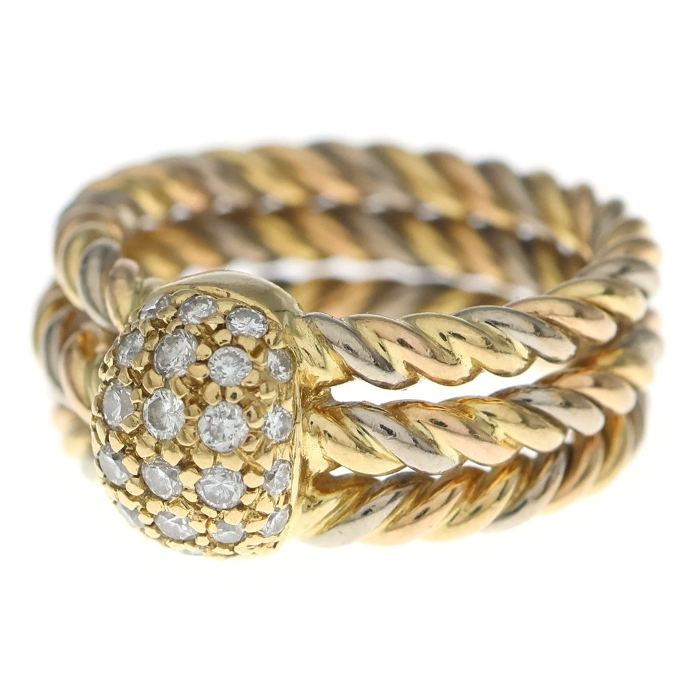 Cartier(カルティエ) カシオペア スリーカラー ダイヤモンド リング ゴールド