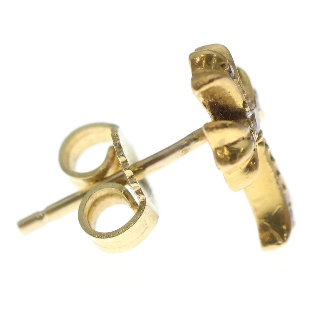 CHROME HEARTS(クロムハーツ) 22K CH CRS 2 FAT P/DIA CHクロスファット スタッドピアス PAVEダイヤ ゴールド BCA019