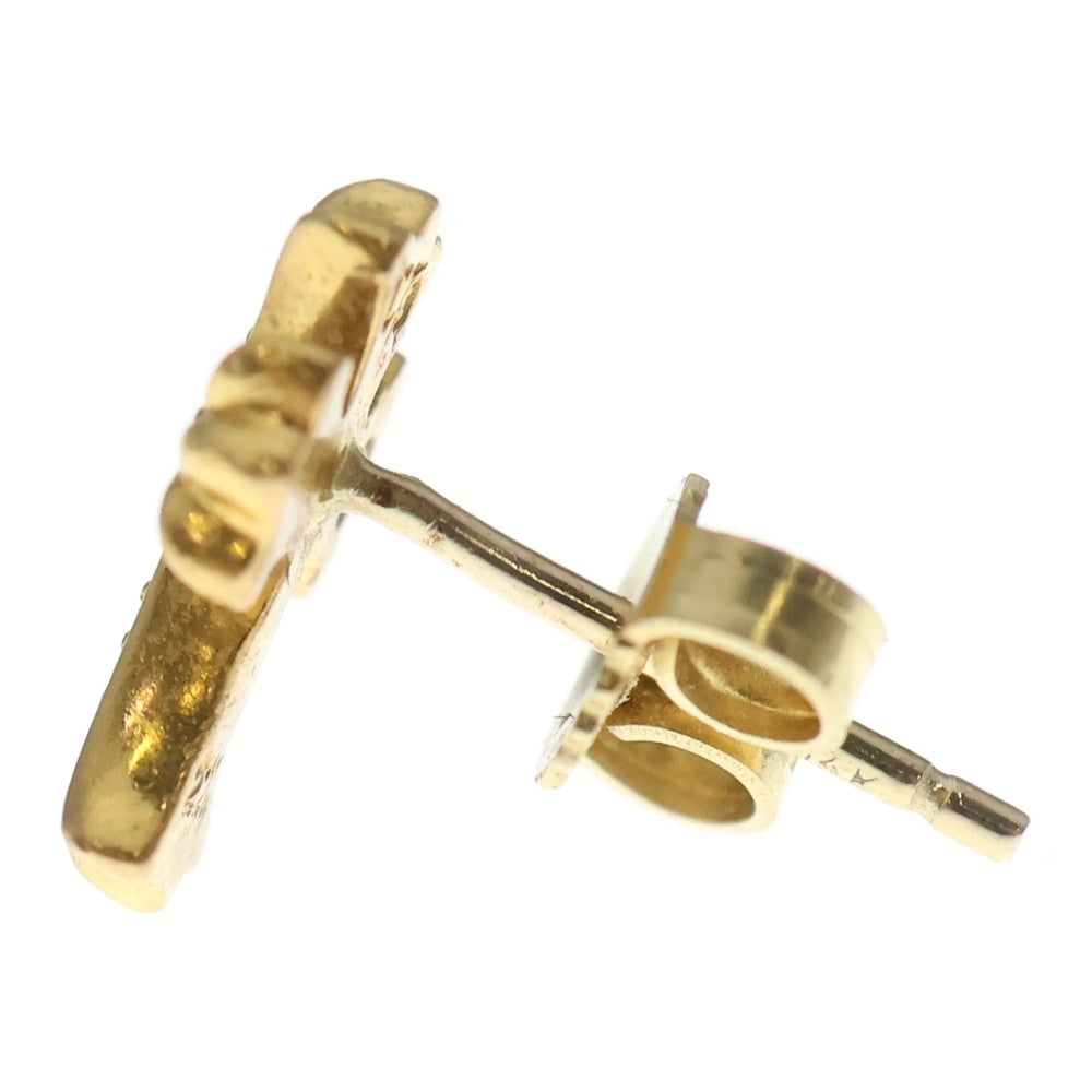 CHROME HEARTS(クロムハーツ) 22K CH CRS 2 FAT P/DIA CHクロスファット スタッドピアス PAVEダイヤ ゴールド BCA019