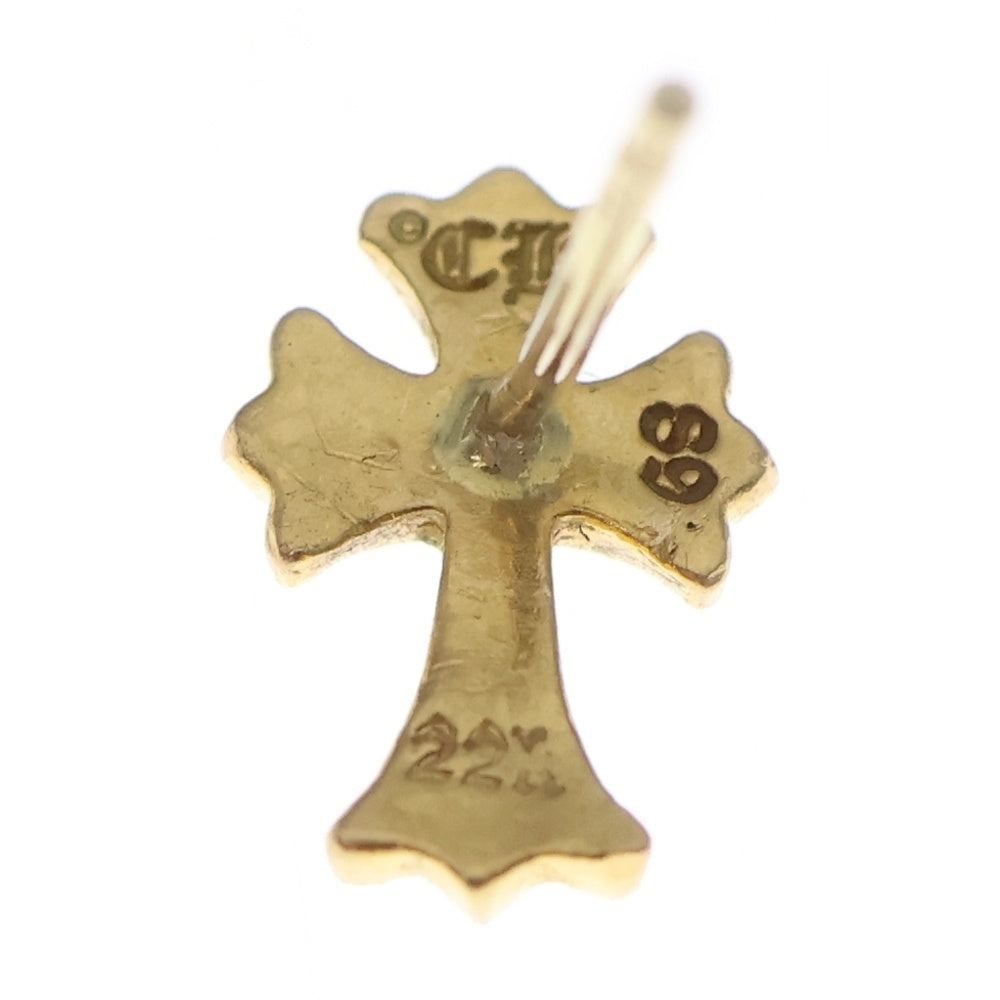 CHROME HEARTS(クロムハーツ) 22K CH CRS 2 FAT P/DIA CHクロスファット スタッドピアス PAVEダイヤ ゴールド BCA019