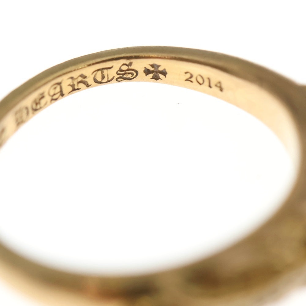 CHROME HEARTS(クロムハーツ) 22K BABYCLSC P/DIA ベイビークラシック フローラルクロスリング PAVEダイヤ ゴールド BCA055