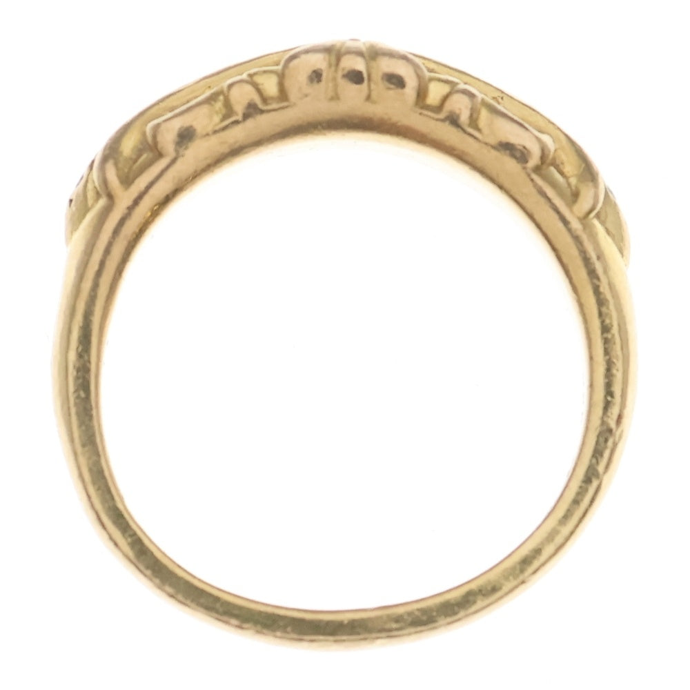 CHROME HEARTS(クロムハーツ) 22K BABYCLSC P/DIA ベイビークラシック フローラルクロスリング PAVEダイヤ ゴールド BCA055