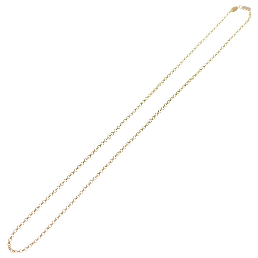 CHROME HEARTS(クロムハーツ) 22K NECKCHAIN R20 ロールチェーンネックレス 20inch ゴールド BCA011