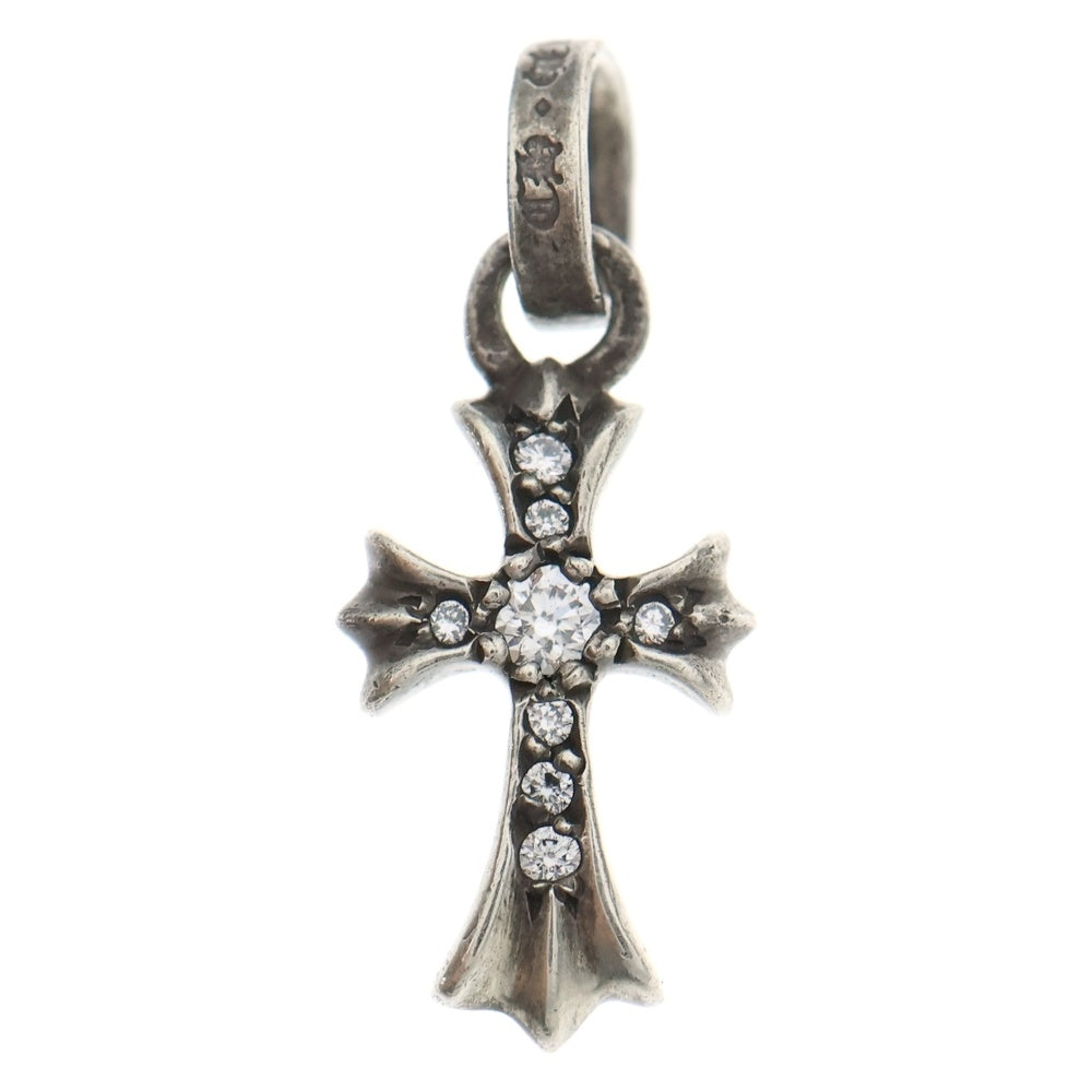 CHROME HEARTS(クロムハーツ) CRS BBYFAT P DMND ベイビーファットクロス PAVEダイヤ ペンダントトップ シルバーBCA234
