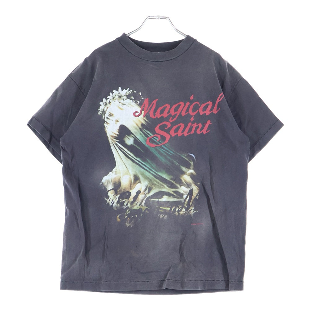 SAINT MICHAEL(セントマイケル) 24SS MAGICAL SAINT マジカルセント ダメージ加工半袖Tシャツ グレー SM-YS8-0000-006