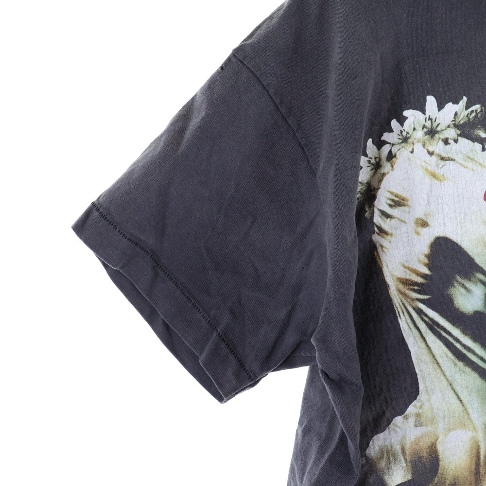 SAINT MICHAEL(セントマイケル) 24SS MAGICAL SAINT マジカルセント ダメージ加工半袖Tシャツ グレー SM-YS8-0000-006