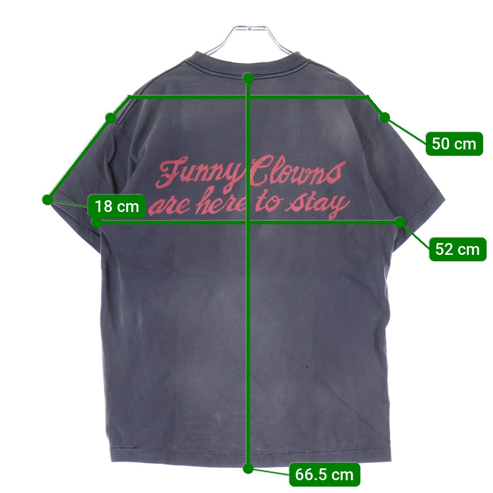 SAINT MICHAEL(セントマイケル) 24SS MAGICAL SAINT マジカルセント ダメージ加工半袖Tシャツ グレー SM-YS8-0000-006