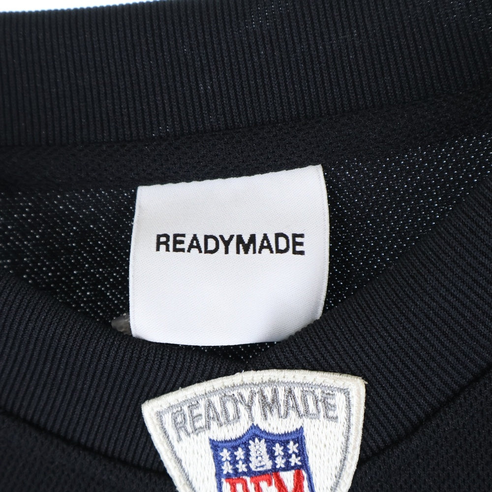 READY MADE(レディメイド) 23SS GAME SHIRT SMILE スマイル刺繍 長袖ゲームシャツ ブラック RE-P0-BK-00-00-249