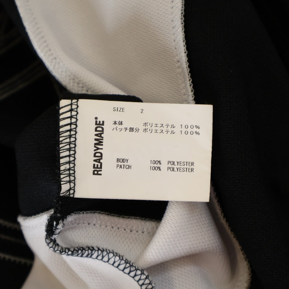 READY MADE(レディメイド) 23SS GAME SHIRT SMILE スマイル刺繍 長袖ゲームシャツ ブラック RE-P0-BK-00-00-249