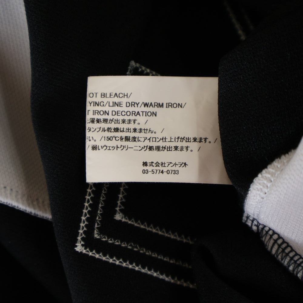 READY MADE(レディメイド) 23SS GAME SHIRT SMILE スマイル刺繍 長袖ゲームシャツ ブラック RE-P0-BK-00-00-249