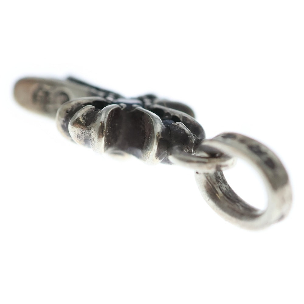 CHROME HEARTS(クロムハーツ) CRS BBYFAT P SAP ベイビーファットクロス PAVEサファイア ペンダントトップ シルバー BCA236