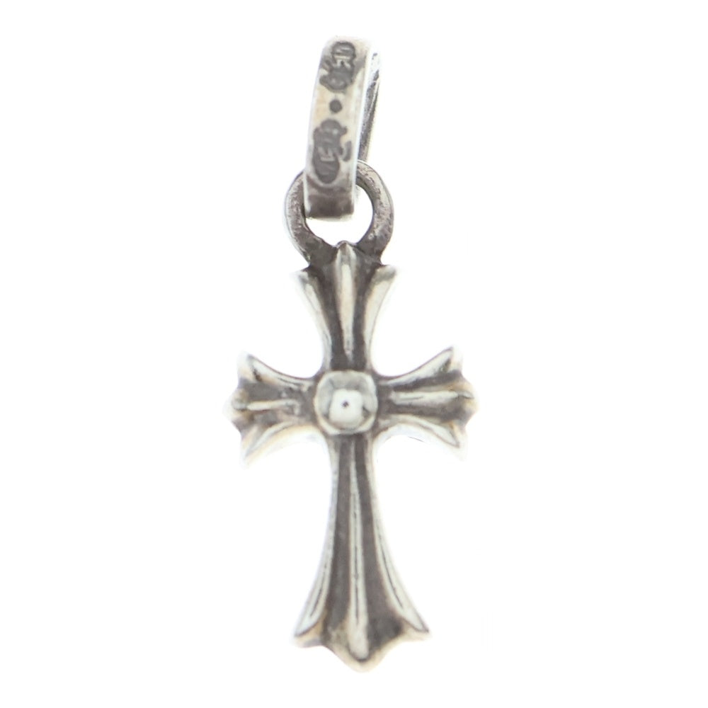 CHROME HEARTS(クロムハーツ) CRS BBYFAT P SAP ベイビーファットクロス PAVEピンクサファイア ペンダントトップ シルバー