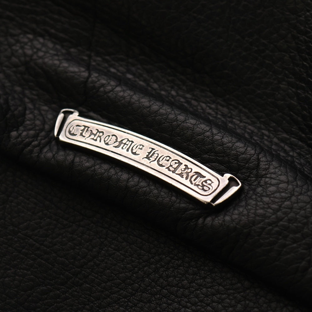 CHROME HEARTS(クロムハーツ) BAG-MAIL メールバッグ スターパッチ ラージスター装飾 ショルダーバッグ ブラック